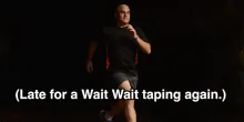 Peter Sagal - Late for Wait Wait - Twitter preview image